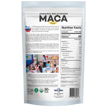 Happy Andes Organic Maca Powder Gelatinized 16 oz – Premium Quality, Stamina & Energy