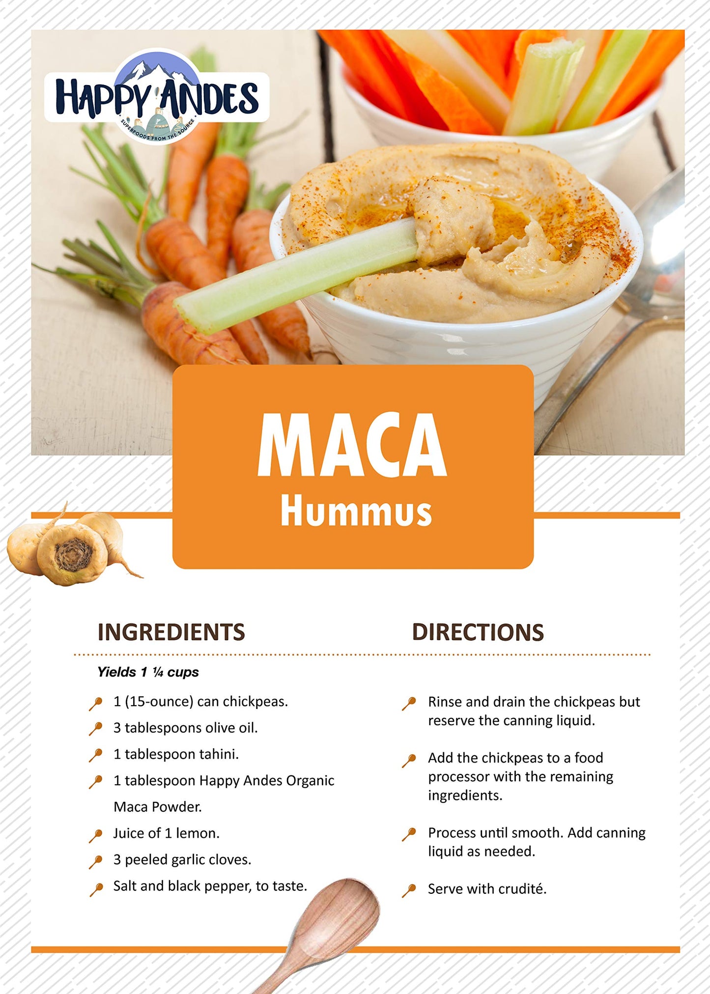 Happy Andes Organic Maca Powder Gelatinized 16 oz – Premium Quality, Stamina & Energy