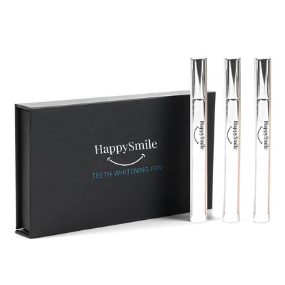 HappySmile Premium Teeth Whitening Pen Set of 3 | Brighter Smile, Gentle on Sensitive Teeth
