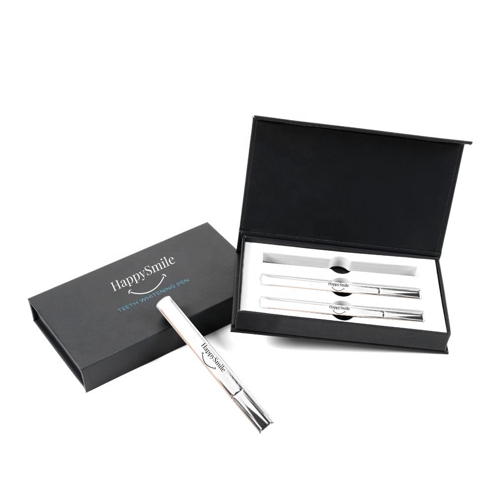 HappySmile Premium Teeth Whitening Pen Set of 3 | Brighter Smile, Gentle on Sensitive Teeth