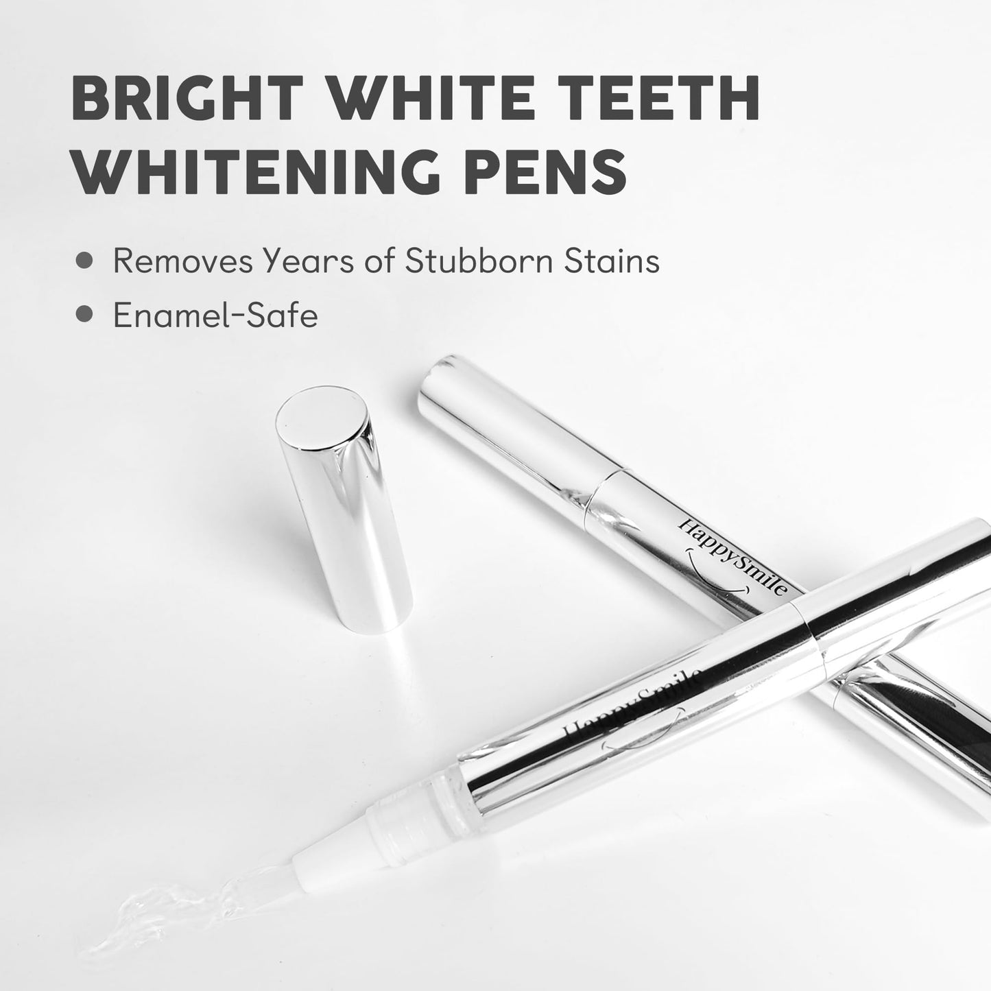 HappySmile Premium Teeth Whitening Pen Set of 3 | Brighter Smile, Gentle on Sensitive Teeth