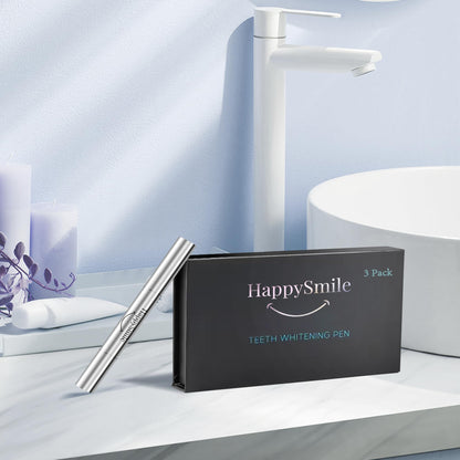HappySmile Premium Teeth Whitening Pen Set of 3 | Brighter Smile, Gentle on Sensitive Teeth
