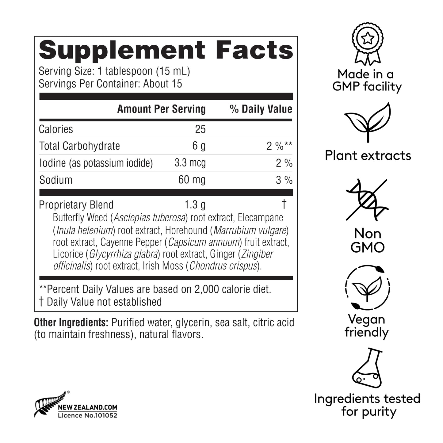 Harker Herbals Deep Lung Support Tonic – Plant-Based Respiratory Formula, 7.8 oz