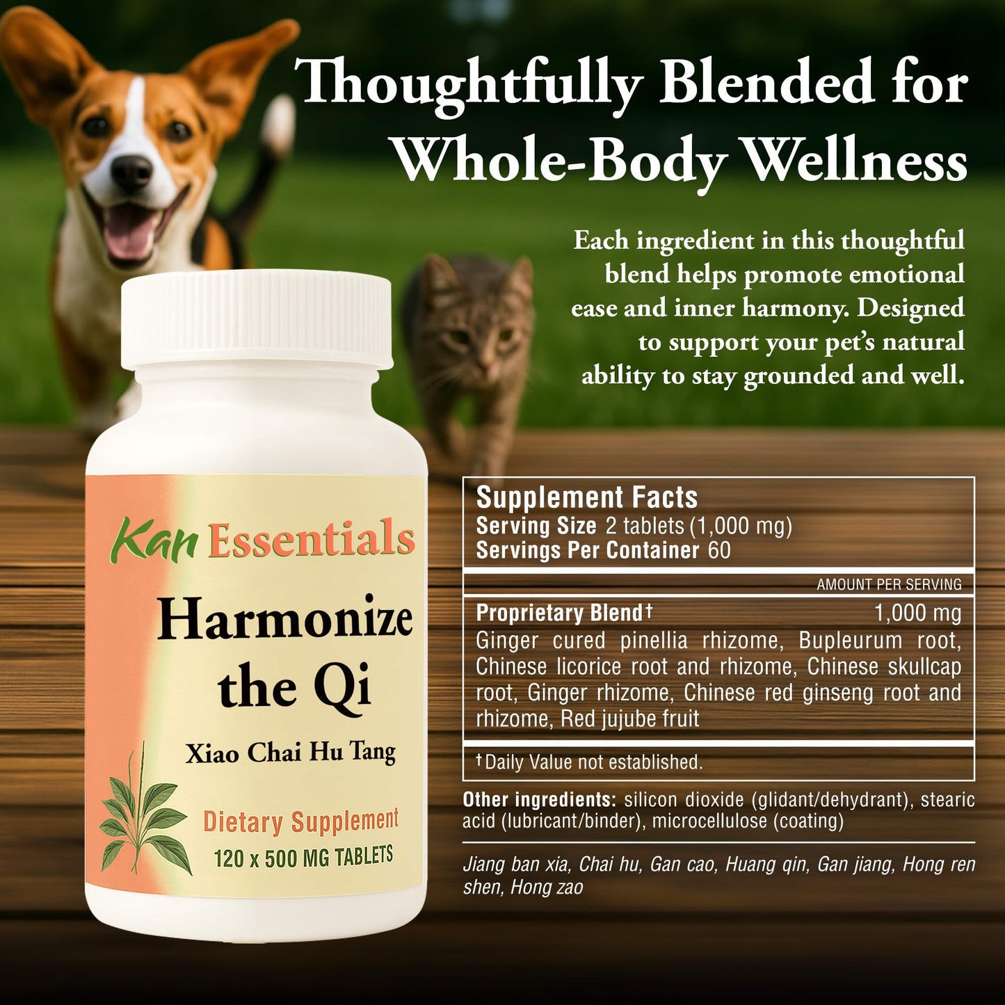 Harmonize the Qi 120 Tabs by Kan Herbs | Manufacturer Sealed Package