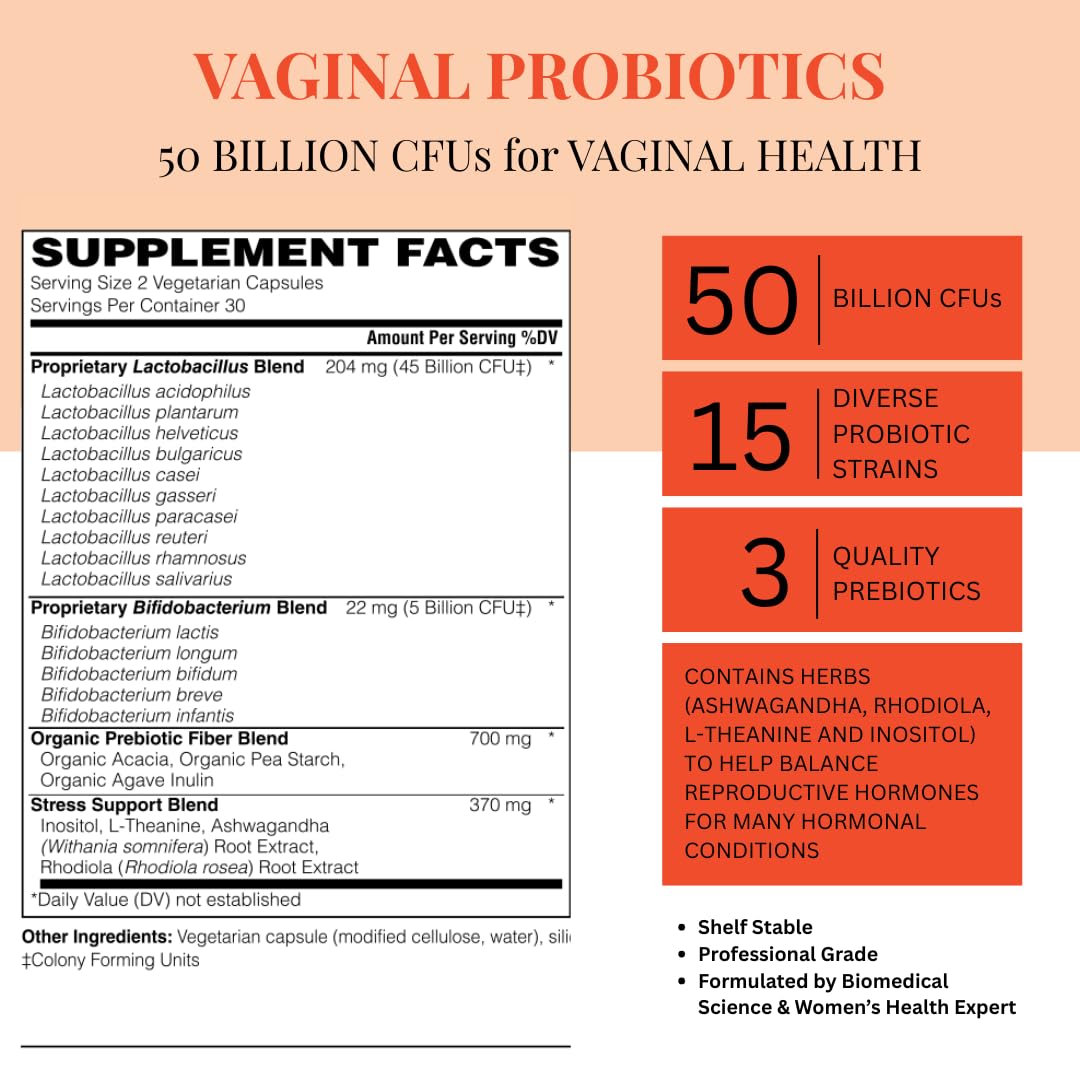 Harmony Pre/Probiotic with Vaginal and Hormonal Support | Probiotic Supplement