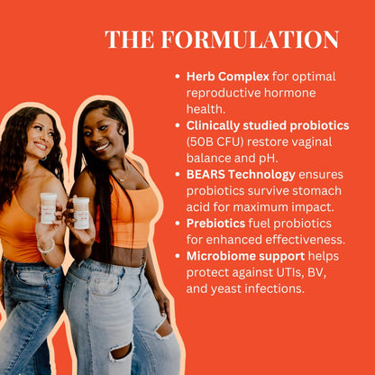 Harmony Pre/Probiotic with Vaginal and Hormonal Support | Probiotic Supplement