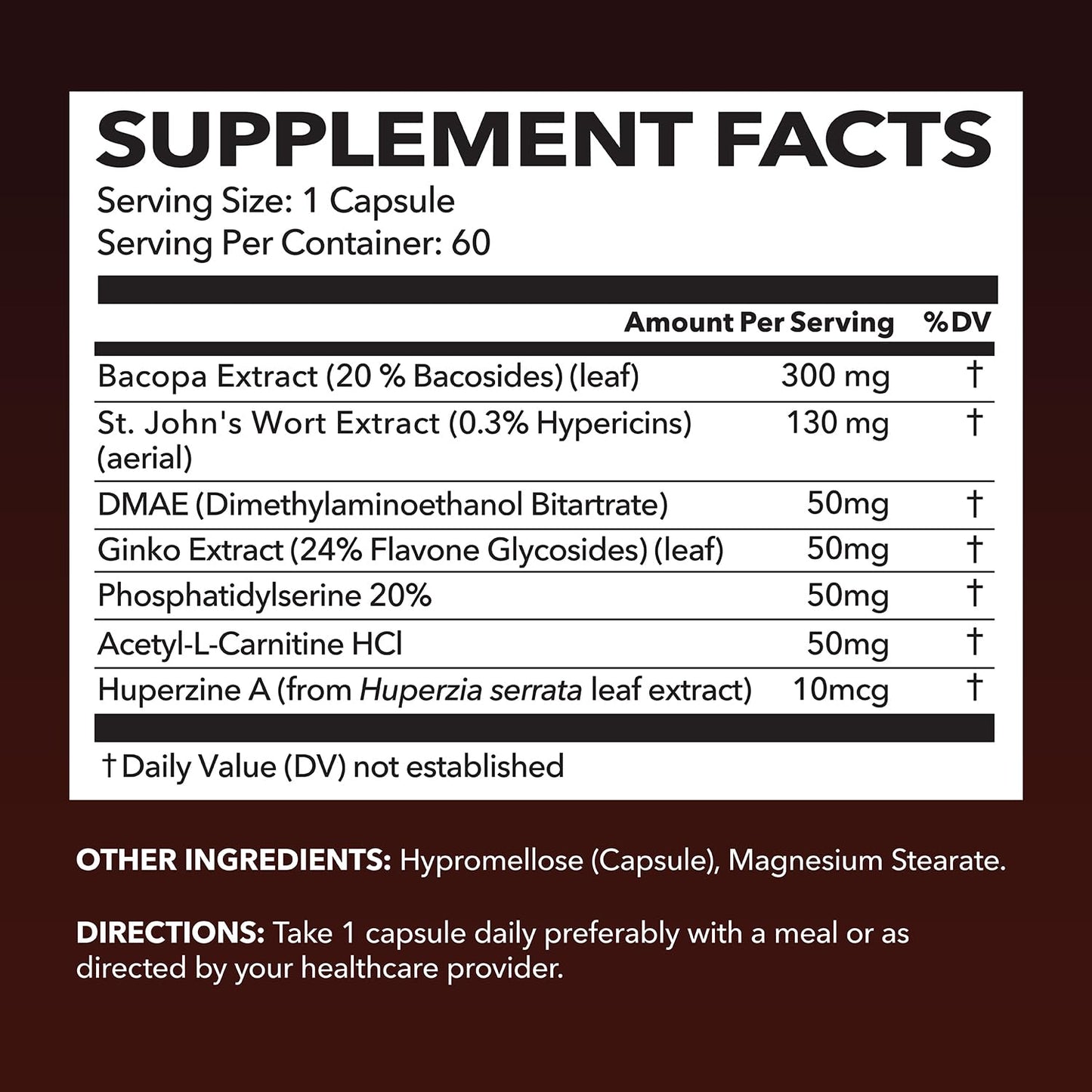 HAVASU NUTRITION NeuroIGNITE Brain Supplement — Memory & Focus, 60 Count, 2-Month Non-GMO Capsules