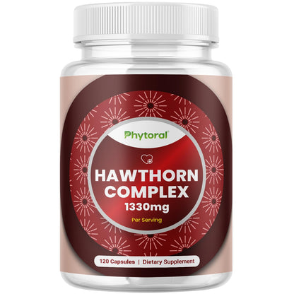 High Strength Hawthorn Berry Capsules – Heart Health & Digestion (120 Count)
