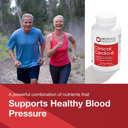 PROTOCOL FOR LIFE BALANCE Clinical Cardio-6 – Heart Health & Normal Range Blood Pressure Support | Soy & Dairy Free, 90 Veg Caps