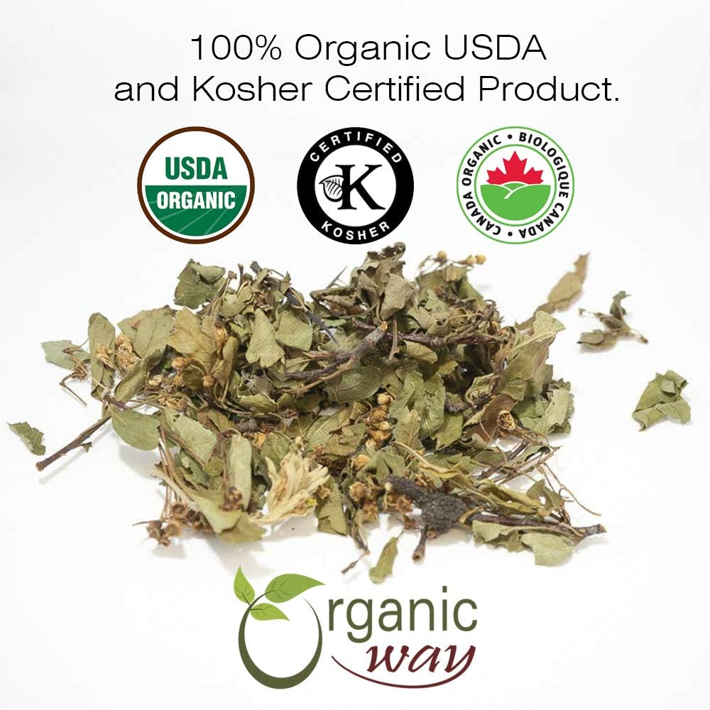 Organic Hawthorn Leaf & Flower Whole – Herbal Tea | European Wild-Harvest, Albania Origin | Kosher & USDA Certified | Non-GMO & Gluten Free | 2 oz
