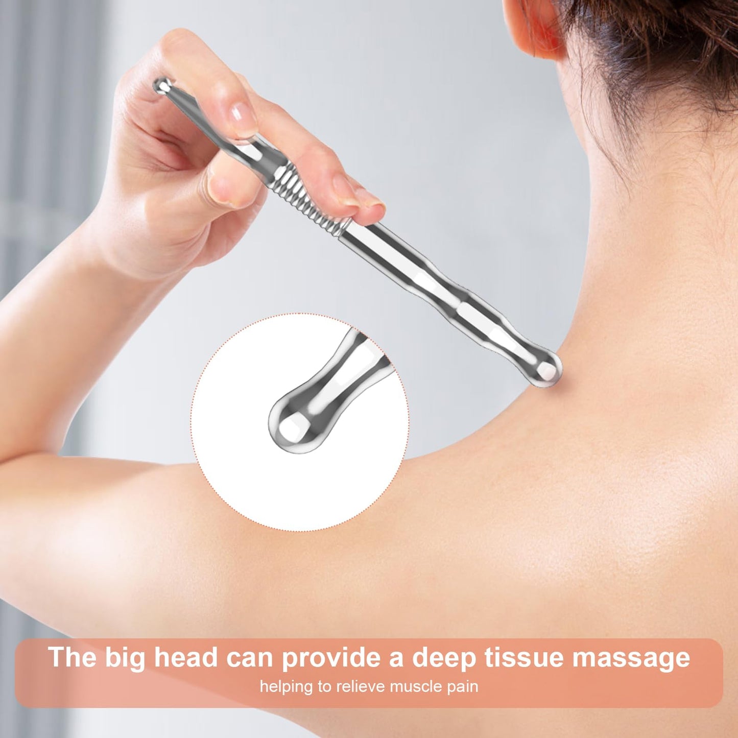HAZUU Stainless Steel Gua Sha Tool & Acupuncture Pen – Deep Tissue Massage (JGS-3)