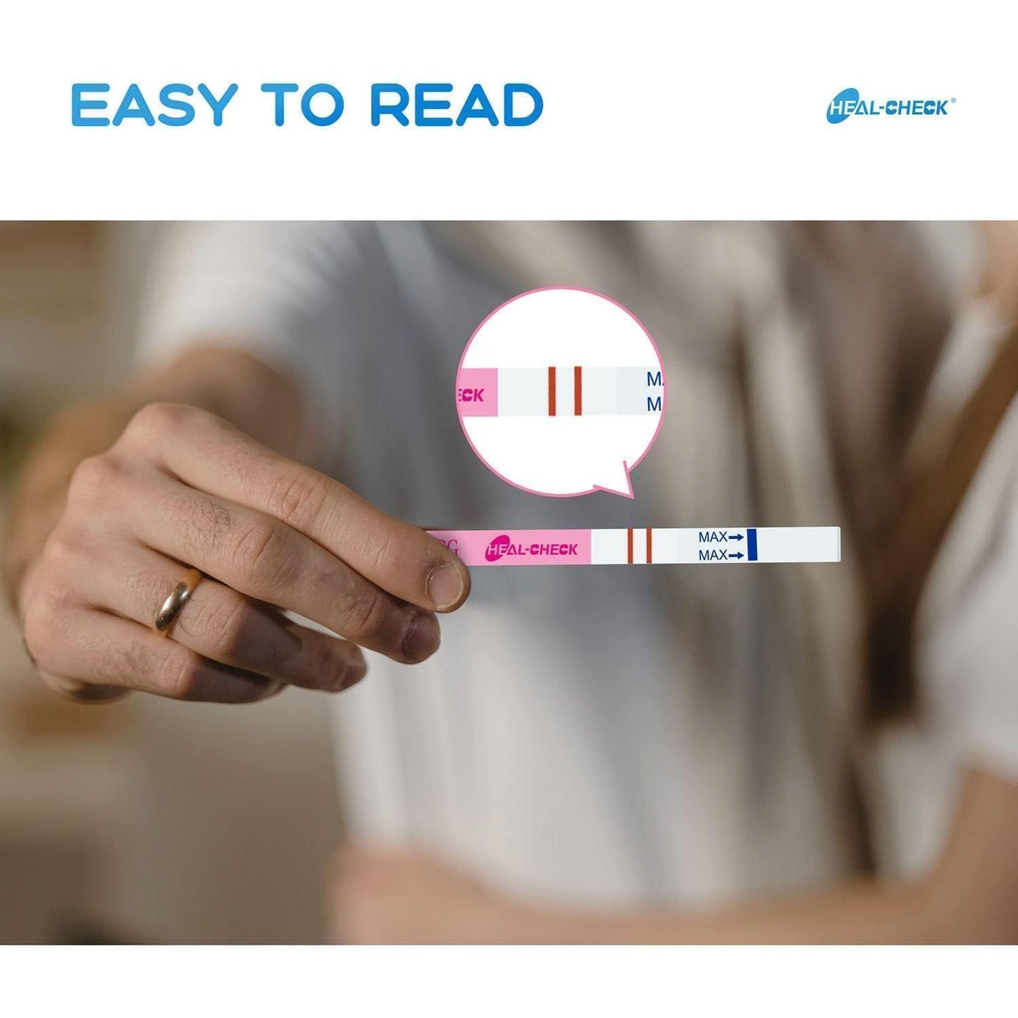 HEAL-CHECK Pregnancy Tests with Cup – Bulk 25 Count, 99% Accuracy