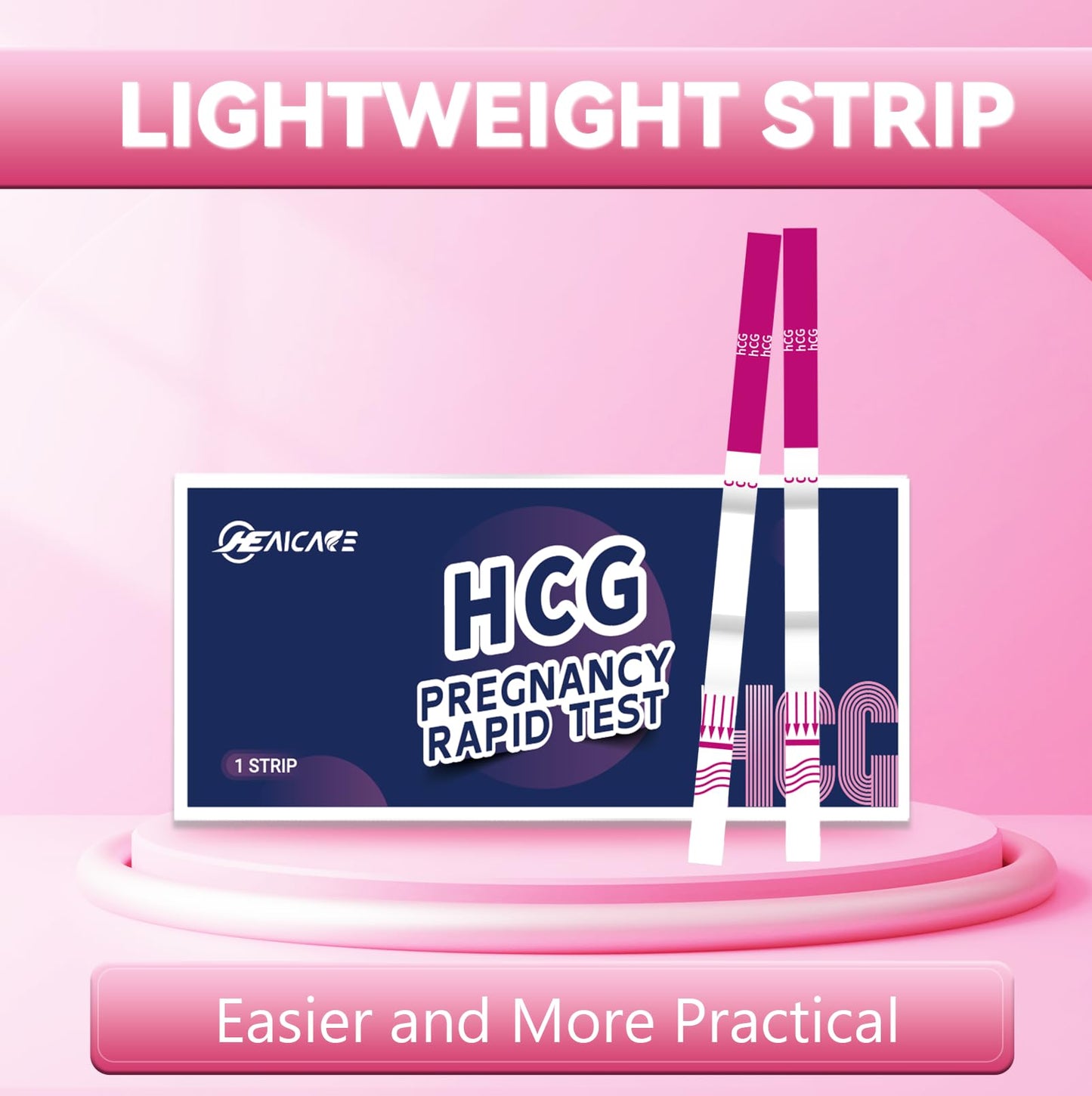 HealCare Pregnancy Test – Ultra-Sensitive 10 MIU/ml, Early Detection in 3 Minutes (10 Pieces)