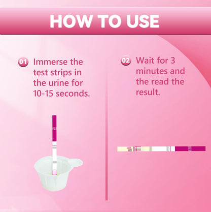 HealCare Pregnancy Test – Ultra-Sensitive 10 MIU/ml, Early Detection in 3 Minutes (10 Pieces)