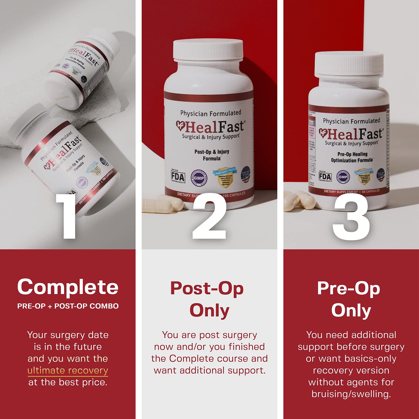 HealFast Post-Surgery Recovery Supplement – Supports Healing, Scar & Bruising | BBL Post-Op