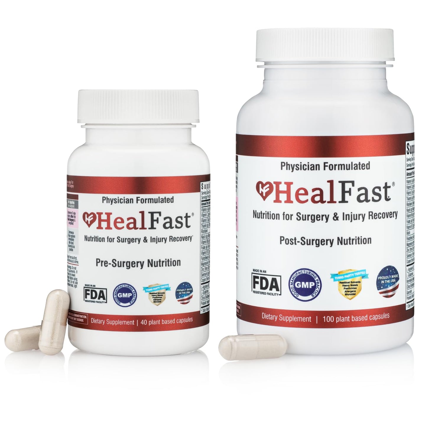 HealFast Complete Surgery Recovery Supplement – Pre & Post Op Support for Wounds, Scars & Bruising