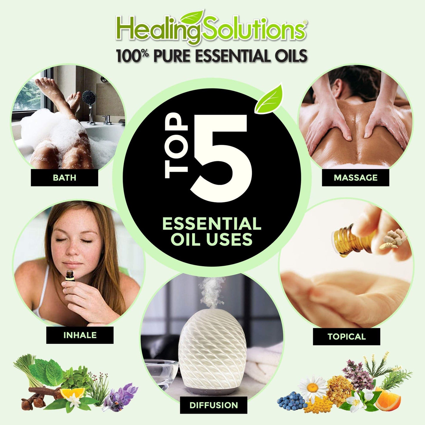 Healing Solutions Cinnamon Bark Essential Oil 2oz – Organic, Pure & Undiluted (60ml)