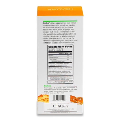 Healios Orange Flavor Glutamine Powder for Oral Health – 11.64 oz