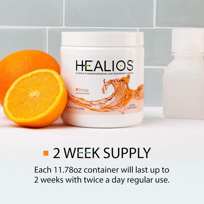 Healios Orange Flavor Glutamine Powder for Oral Health – 11.64 oz
