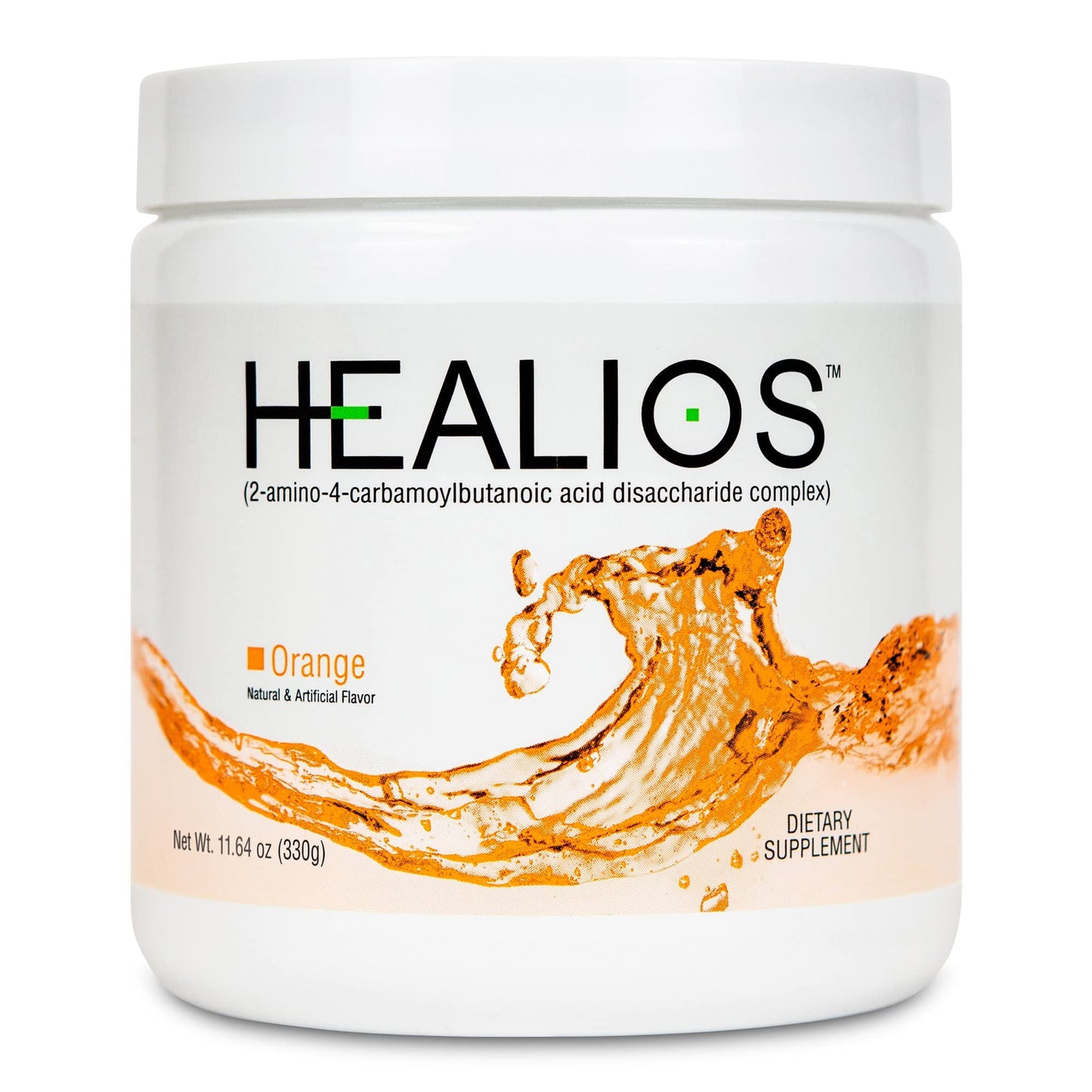 Healios Orange Flavor Glutamine Powder for Oral Health – 11.64 oz