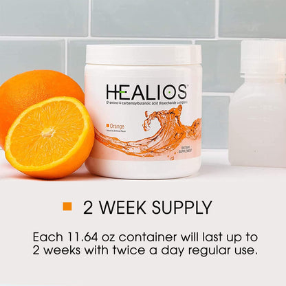 Healios Orange Flavor Glutamine Powder for Oral Health – 11.64 oz