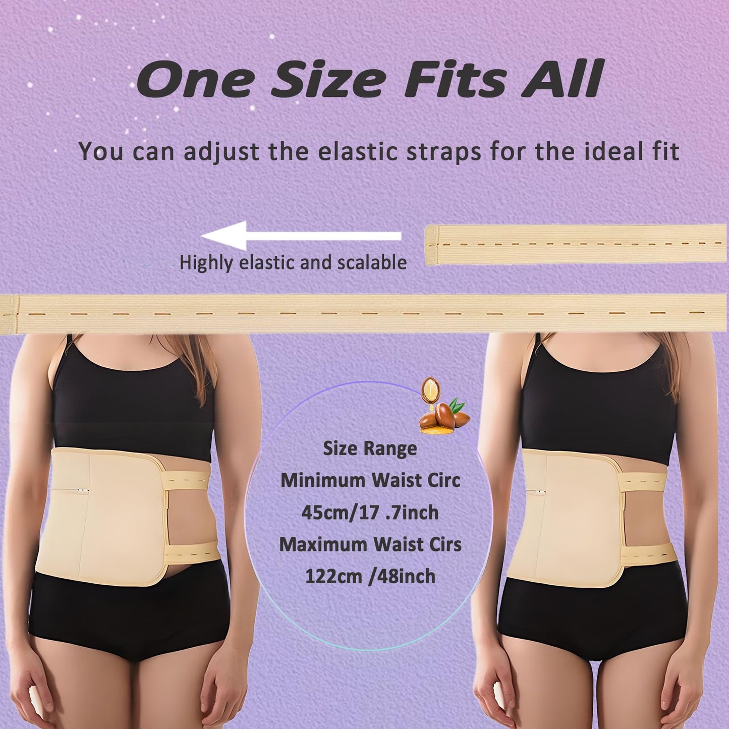 Healo Castor Oil Pack Wrap Kit | Organic Castor Oil for Stomach, Neck & Body | Adjustable, Reusable 3.38 oz