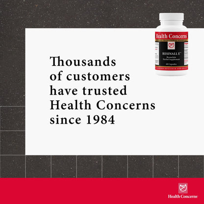 Health Concerns Resinall E Bromelain & Herbal Injury Recovery - 60 Capsules