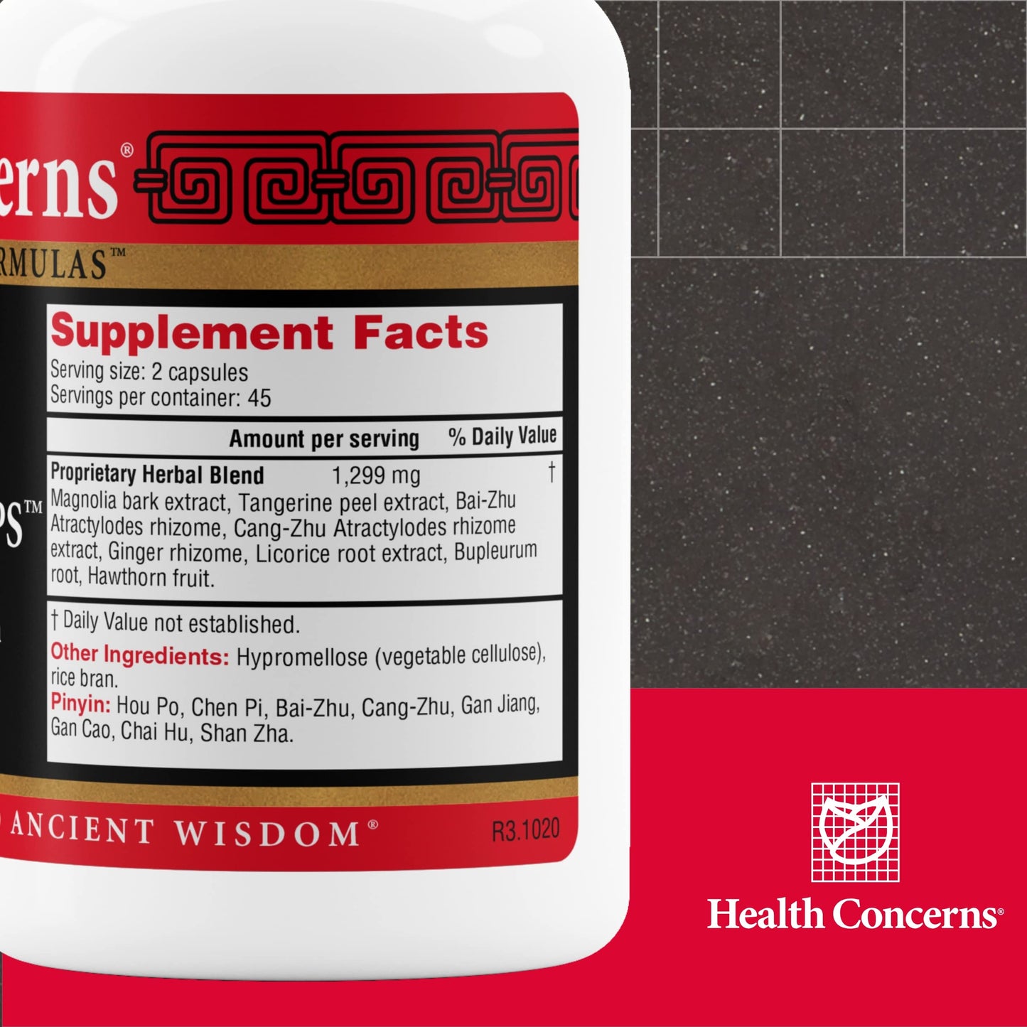 Health Concerns Stomach Caps - Digestive Support & Gut Health | 90 Capsules
