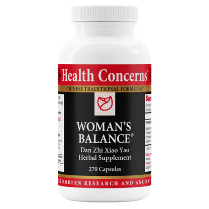 Health Concerns Women's Balance – PMS Relief & Hormone Support | Liver Qi & Spleen Health – Dan Zhi Xiao Yao Formula – 270 Capsules