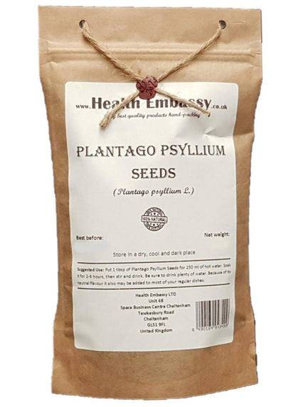 Health Embassy Plantago Psyllium Seeds 200g – 100% Natural, GMO-Free