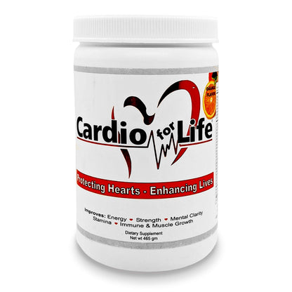 Health Guardian Cardio for Life L-Arginine Powder 16oz – Natural NO Support (Orange)