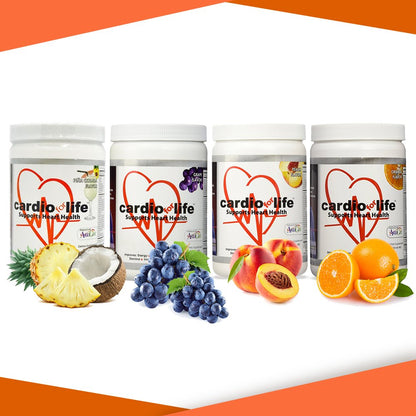 Health Guardian Cardio for Life L-Arginine Powder 16oz – Natural Nitric Oxide & Energy – Peach