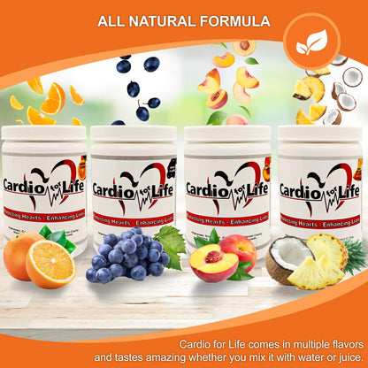 Health Guardian Cardio for Life L-Arginine Powder 16oz – Natural NO Support (Orange)