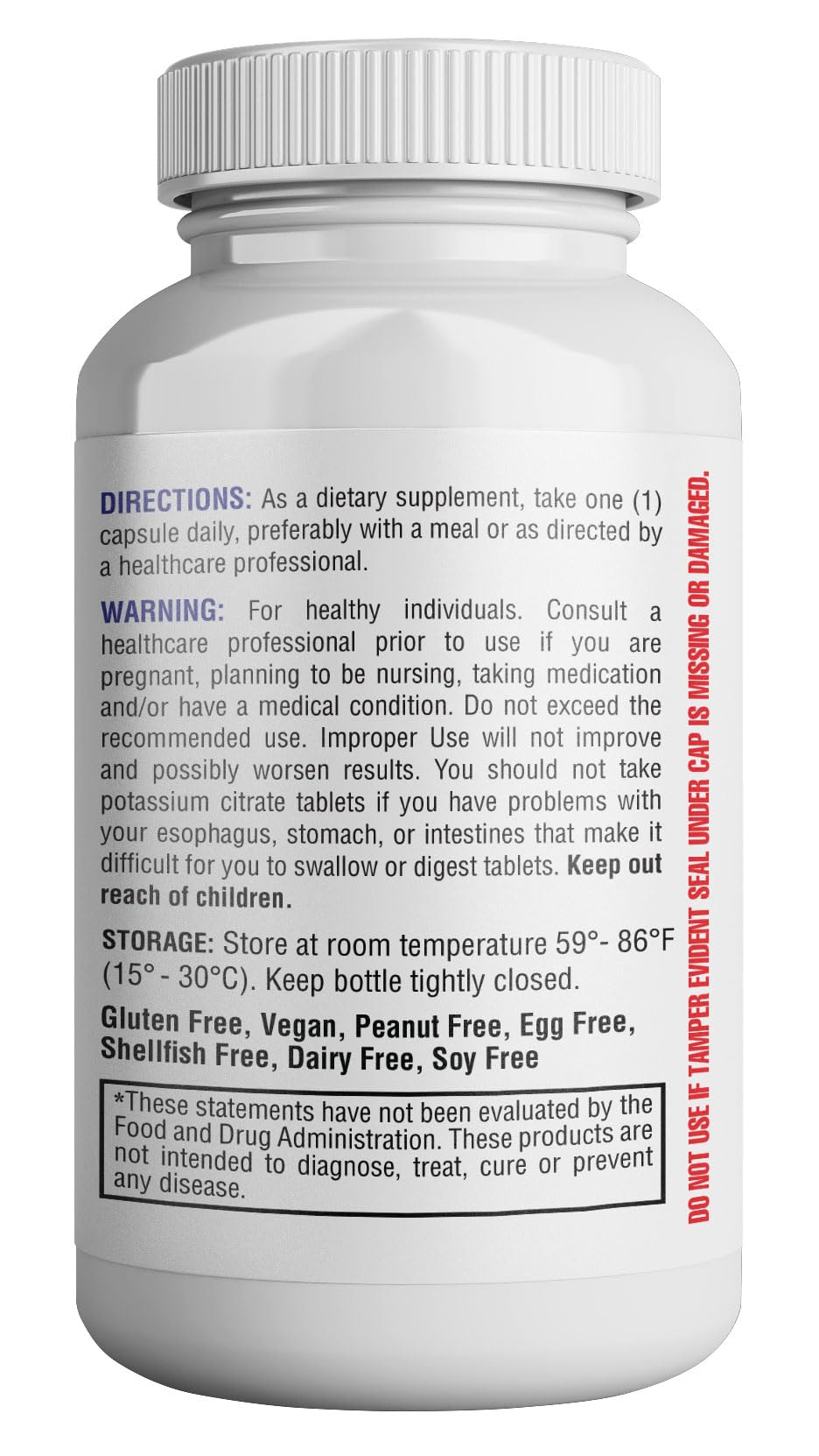 Potassium Citrate Capsule - Essential Electrolyte Support for Nerve, Muscle & Heart Health | 120 Capsules (Pack of 2)