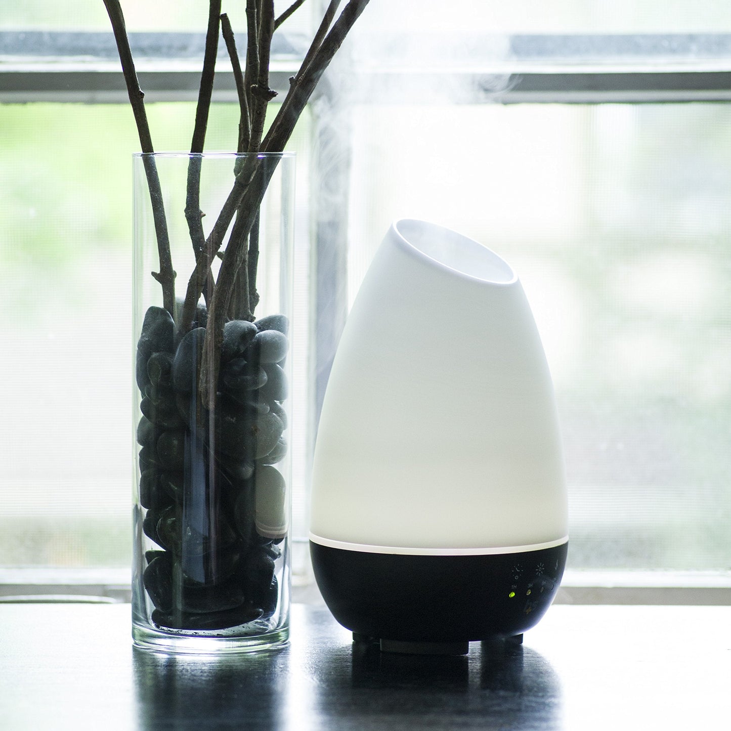 HealthSmart 500ML Essential Oil Diffuser – Large Room, Cool Mist Humidifier, 7 LED Colors