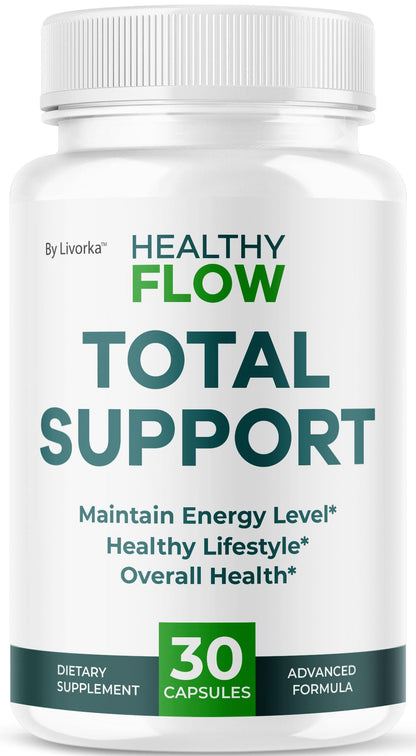 Healthy Flow Capsules | Official HealthyFlow Supplement – Premium All-Natural Ingredients, 30 Capsules