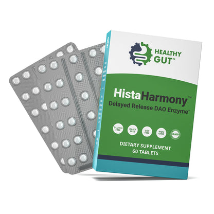 Healthy Gut HistaHarmony DAO Enzyme Supplement – 30,000 HDU, Delayed Release, 60 Servings