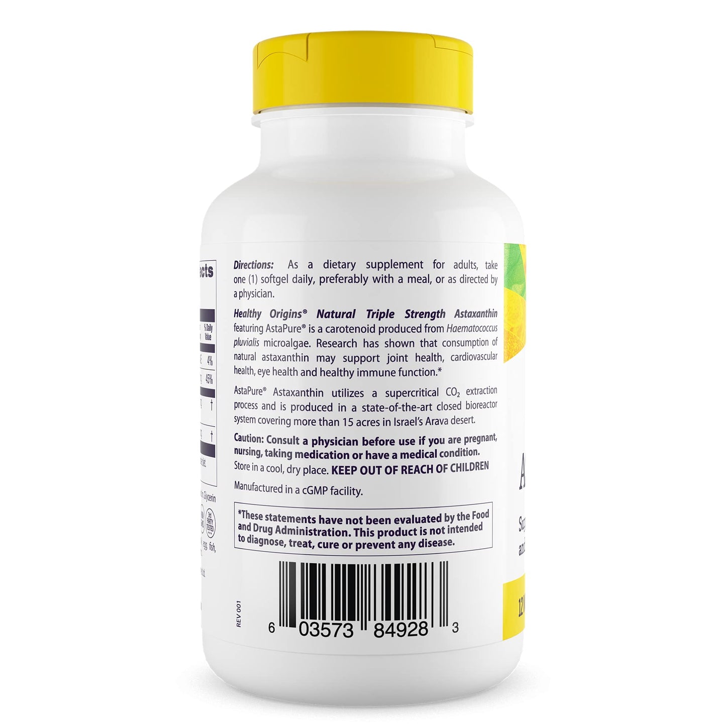 Healthy Origins Astaxanthin 12 mg – Astapure, Triple Strength, 150 Softgels