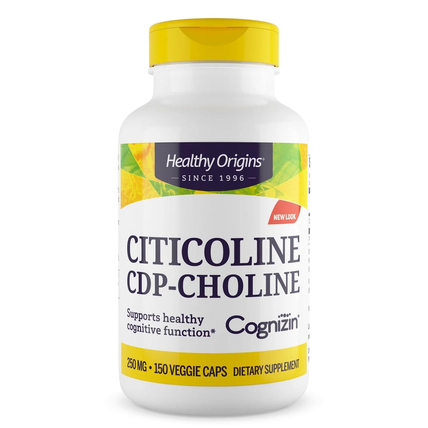 Healthy Origins Cognizin Citicoline 250 mg – Memory Support, CDP Choline (Non-GMO, Vegan, Gluten-Free) – 150 Veggie Capsules