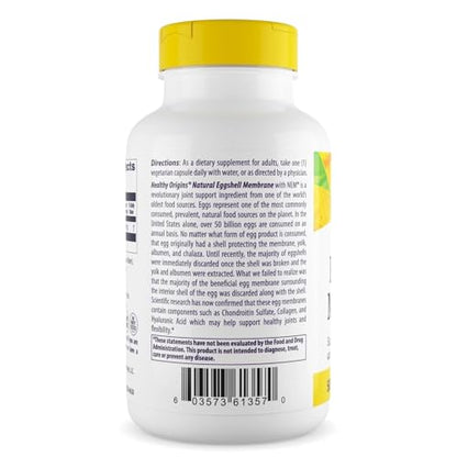 Healthy Origins Eggshell Membrane 500 mg (NEM) – Joint Support, Non-GMO, Gluten Free, 120 Veggie Caps