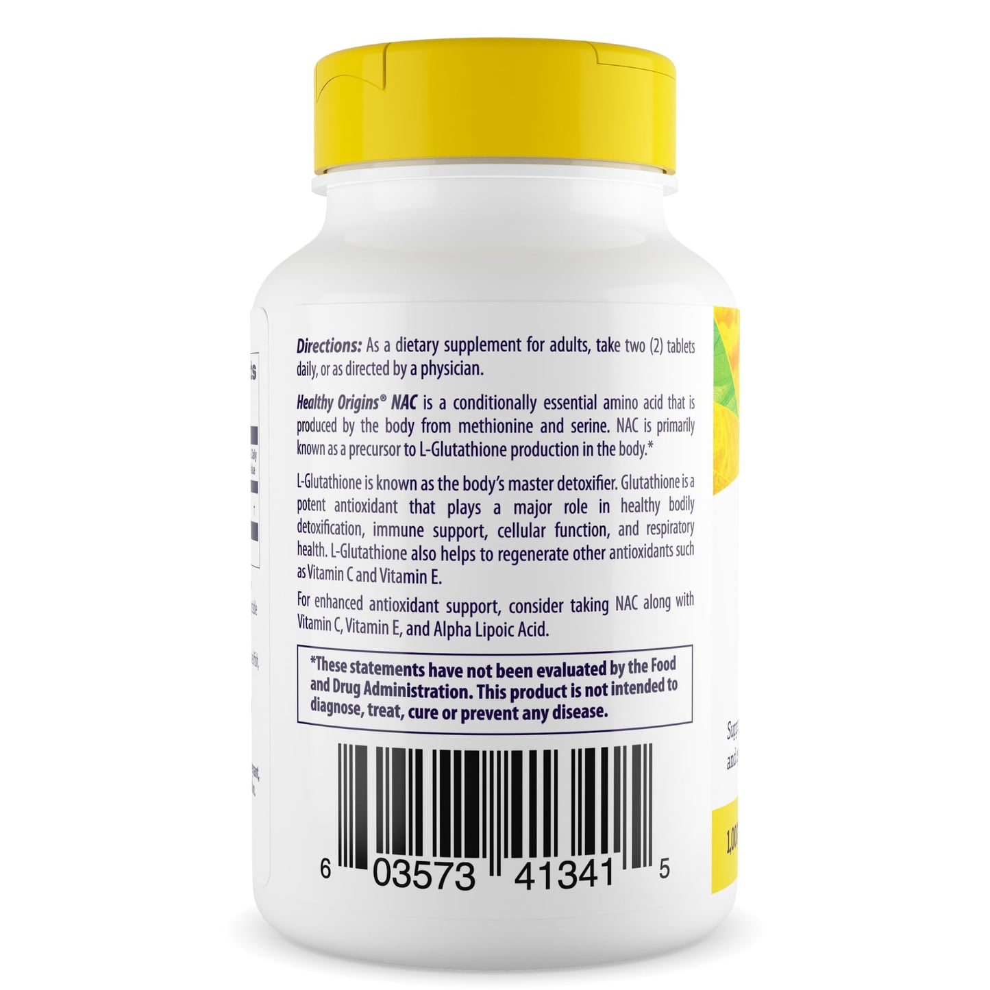 Healthy Origins NAC 1,000 mcg – Immune Health & Cellular Support | 120 Tablets