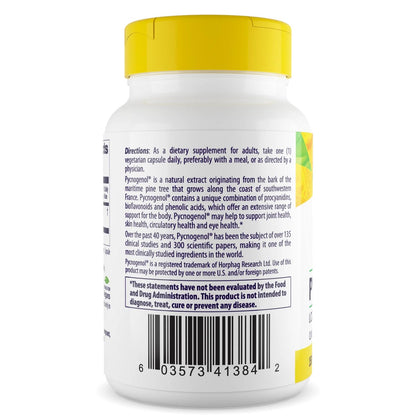 Healthy Origins Pycnogenol 150 mg - French Maritime Pine Bark Extract (Vegan, Non-GMO)