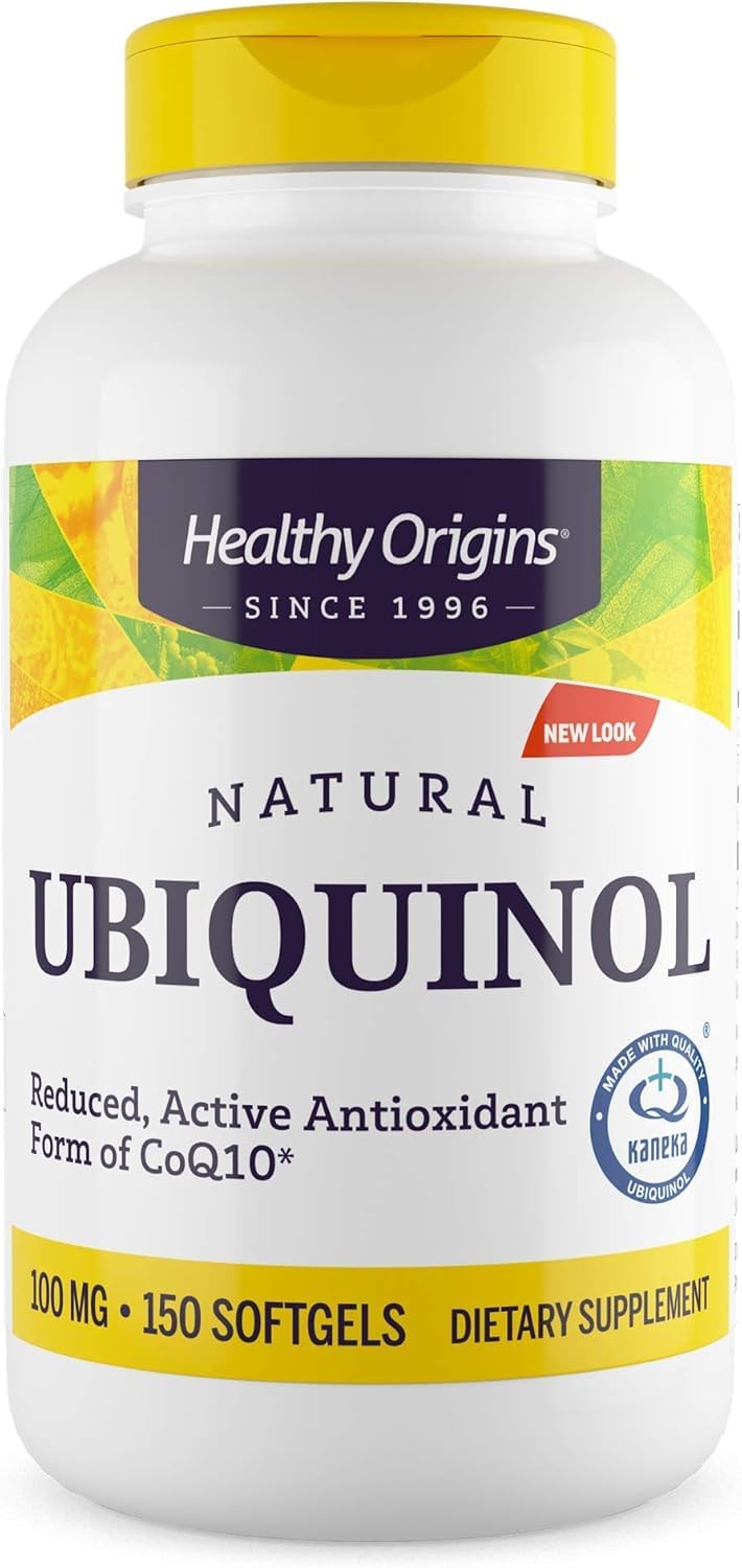 Healthy Origins Ubiquinol 100 mg – Kaneka QH, Non-GMO, Gluten Free, 150 Softgels
