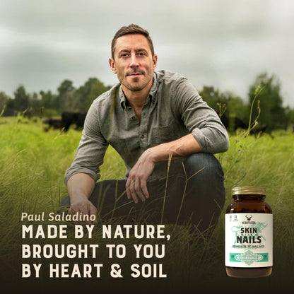 HEART & SOIL Beef Liver Capsules – 3000mg, Grass-Fed, 180 Capsules, Made in USA