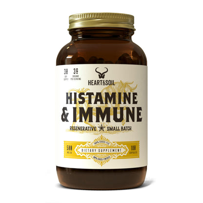 Heart & Soil Histamine & Immune Support – 3000mg DAO Enzyme (180 Capsules)