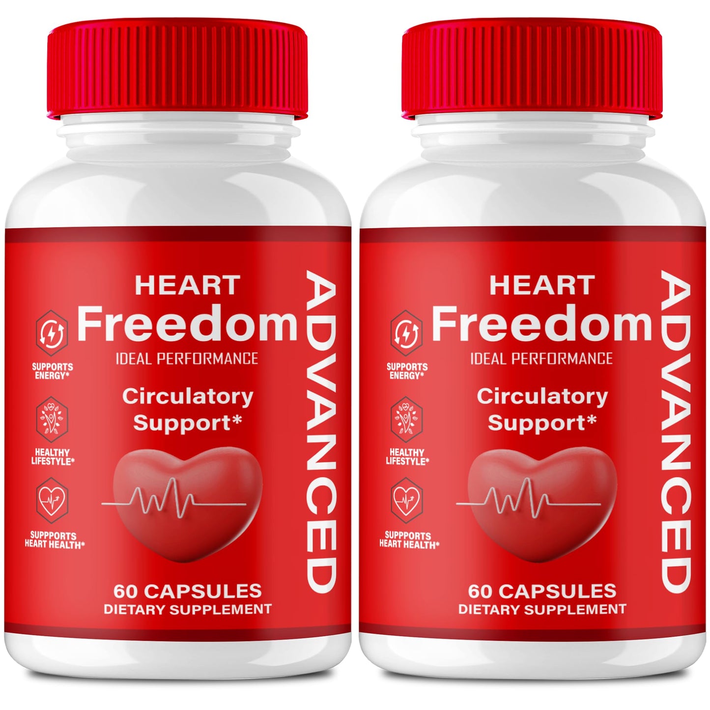 Heart Freedom Capsules – Official HeartFreedom Pills for Energy & Circulation (2 Pack)