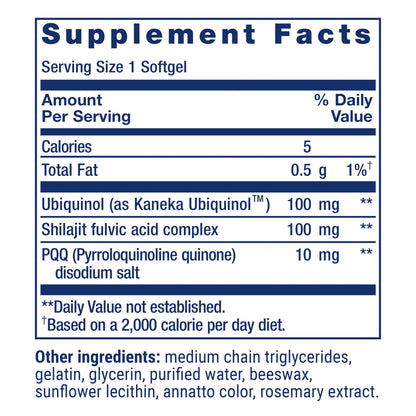 Life Extension Super Ubiquinol CoQ10 with PQQ – 100 mg CoQ10, Heart Health, Maximum Absorption, Non-GMO, Gluten-Free, 30 Softgels