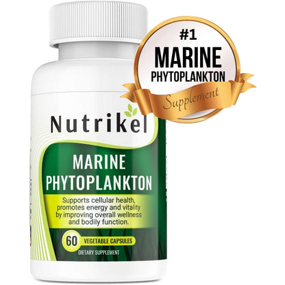 Marine Phytoplankton Omega-3 Supplement – Plant-Based Algae Capsules | 1,000mg | 60 Vegan Capsules