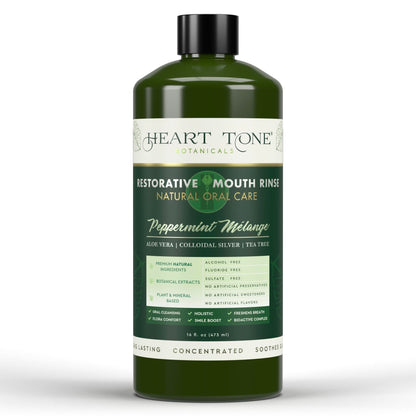 Heart Tone Botanicals Nano Silver Mouthwash – All Natural, Fluoride Free