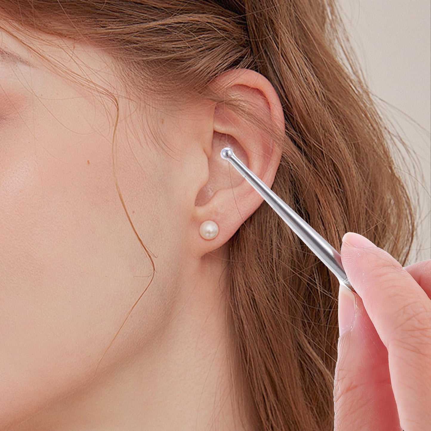 Heclia Facial Reflexology Massager - Stainless Steel Acupuncture Pen (6Pcs)